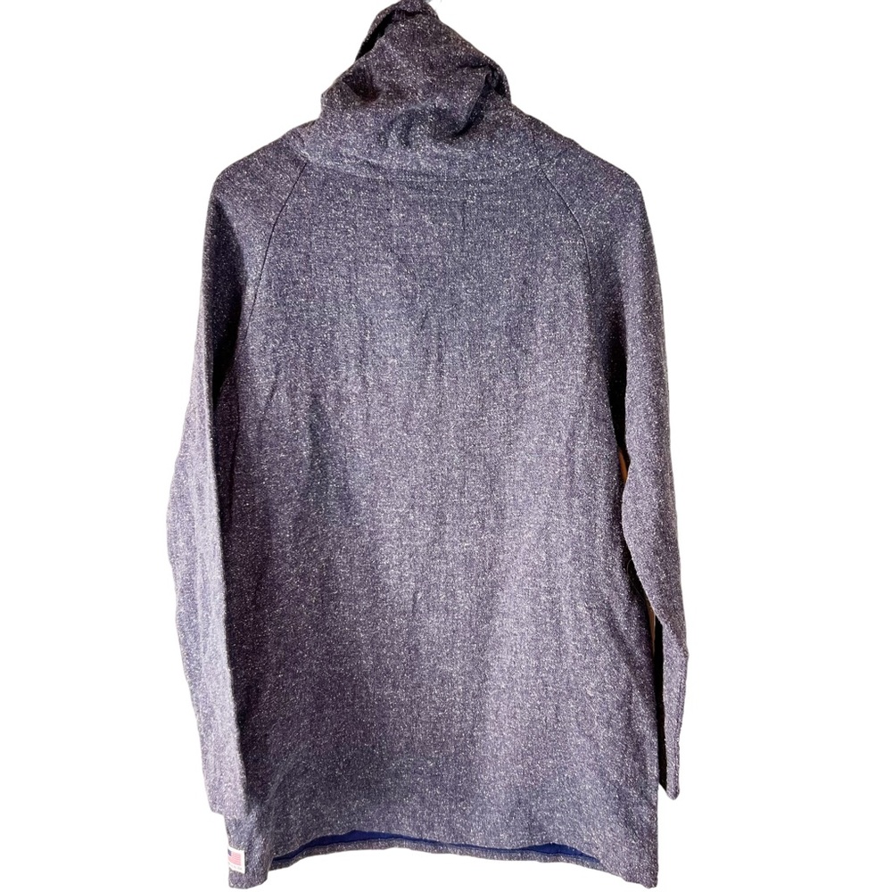Icelantic Blue Cowl Neck Tunic Dress Pockets Made in USA Medium - Picture 5 of 9